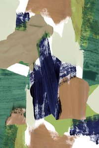 Aardse abstracte penseelstreken door cartissi