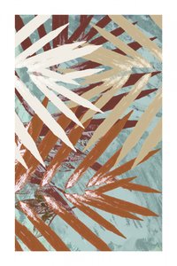 Aards tropisch blad door cartissi