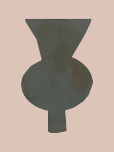 Elegante abstracte schaal door cartissi