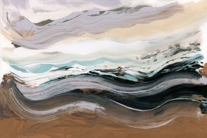 Stromend oceaan-abstract