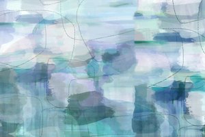 Vloeibaar blauw – Abstract