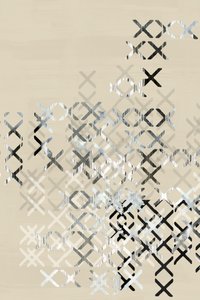 Geometrisch XOXO-raster door cartissi
