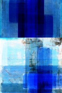 Gelaagde blauwe abstractie door cartissi