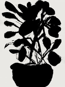 Minimalistische potplant door cartissi