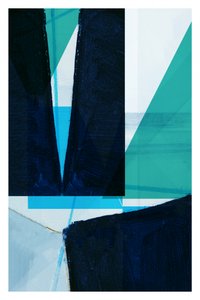 Moderne blauwe geometrische vormen door cartissi
