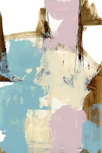 Modern Blush Gold Abstract door cartissi