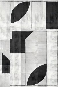 Modern geometrisch monochroom door cartissi