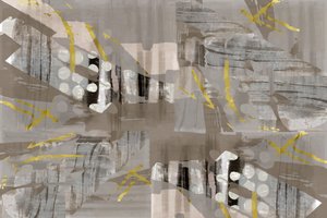 Modern Goud Abstract