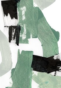 Moderne groene abstracte vormen