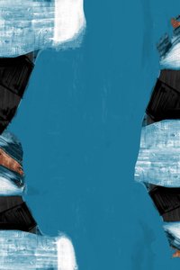 Moderne blauwgroene vormen door cartissi