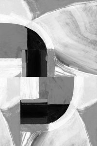 Monochrome geometrische rondingen door cartissi
