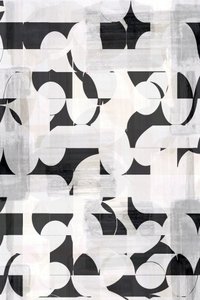 Monochroom geometrisch patroon door cartissi