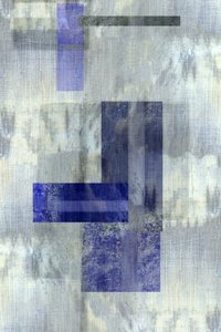 Gedempte blauwe geometrie