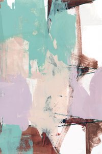 Rustgevende abstracte penseelstreken
