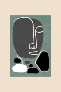Rustig abstract portret door cartissi