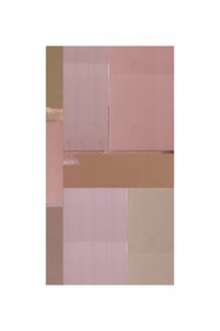 Zachtroze geometrisch abstract door cartissi