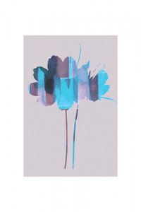 Abstracte voorstelling van blauwgroene bloesem door cartissi