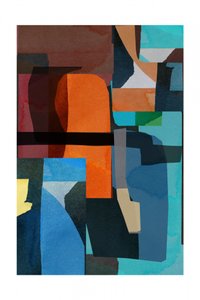 Levendige abstracte blokken door cartissi