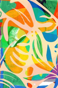 Levendige abstracte bladeren door cartissi