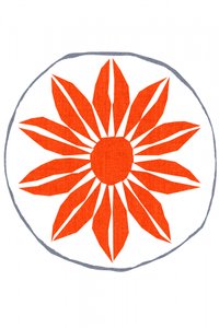 Levendige oranje bloesem door cartissi