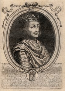 Portret van Karel VII (1403-1461) koning van Frankrijk door de Larmessin