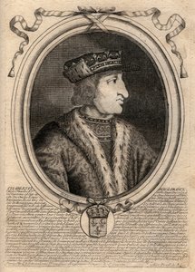 Portret van Karel VI (1368-1422), koning van Frankrijk door de Larmessin