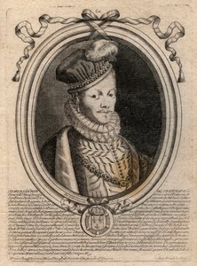 Portret van koning Lodewijk XII (1462-1515) van Frankrijk - gravure uit 