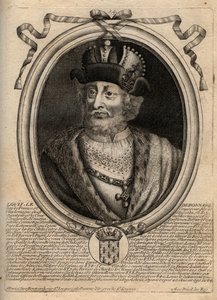 Portret van Lodewijk I de Vrome (778-840), Koning van Frankrijk - Lodewijk I de 