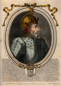 Portret van Filips IV de Schone (1268 - 1314), koning van Frankrijk - Filips IV de Schone (1268-1314) koning van Frankrijk - gravure uit 