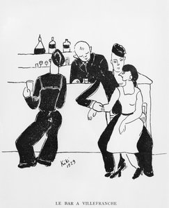 Bar in Villefranche, illustratie uit 