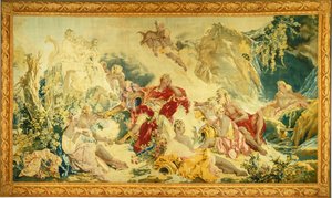 Droom van Rinaldo door design and cartoon by François Boucher; woven under the direction of Jean Baptiste Oudry and Nicolas Besnier at