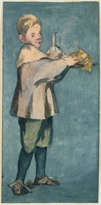 Jongen met een dienblad door Édouard Manet