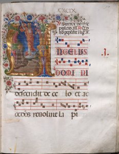 Antifonarium: Initiaal A, Opstanding door follower of Girolamo da Cremona