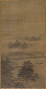Landschap door follower of Sesshū Tōyō
