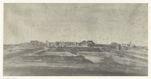 Gezicht op Maastricht, 1672 door frères Moreau