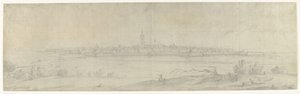 Gezicht op Naarden, 1672 (series title) door frères Moreau
