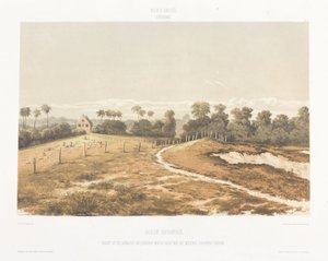 Gezicht op de synagoge en het kerkhof vanaf het Cordonpad gezien door jonkheer Jacob Eduard van Heemskerck