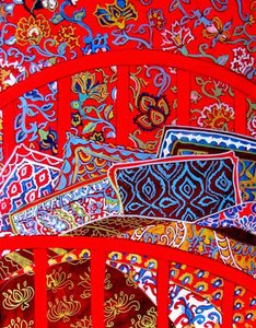 Bedtijd met rood, 2015 (in, acryl, olie)