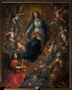 Parochiekerk Sint-Joris. Interieur. Tenhemelopneming van Maria. Nicolas de Liemaeckere. 1640. door or Liemaecker Nicolaas de Liemakere