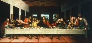 Kopie van Laatste Avondmaal door Leonardo da Vinci, door Cesare Magni (eerste helft van de 16e eeuw)