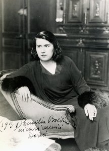 Emilia Cardona Boldini in Parijs in 1931, vrouw van Giovanni Boldini