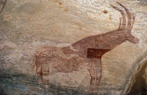Hoefdier, grotschildering, Sephar, Tassili n