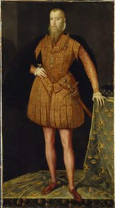 Portret van koning Erik XIV van Zweden door or Muelen Steven van der Meulen