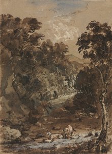 Landschap met Boerderijdieren door probably by the so called Premier Engraver