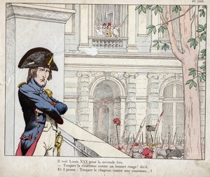 Hij zag Lodewijk XVI voor de tweede keer (Invasie van de Tuilerieën, 20 juni) door pseudonym for Onfray de Breville Jacques Job