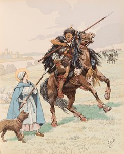 Jacques Marie Gaston Onfroy de Breville - Sint Genevieve tijdens het beleg van Parijs in 451 door pseudonym for Onfray de Breville Jacques Job