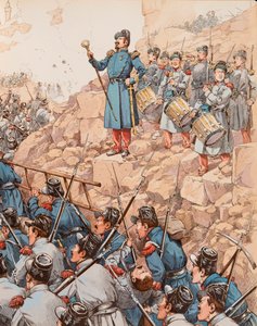 De Tambour-majoor onder Napoleon III (1808-1873) door pseudonym for Onfray de Breville Jacques Job