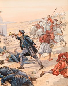 De bugel van Sidi Brahim (De bugel Guillaume Rolland (1821-1916) blies de aanval om de troepen tegen Abd el Kader in 1842 op te wekken), Privécollectie