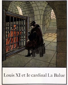 Lodewijk XI en kardinaal La Balue - in "Petite histoire de France" door Jacques Bainville, ed. Mane