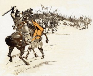 Men vangt nooit de schaakkoning antwoord van Lodewijk VI de Dikke (1081-1137), koning van de Franken, door de Engelse soldaat te doden die het hoofdstel van zijn paard had gegrepen en zei 